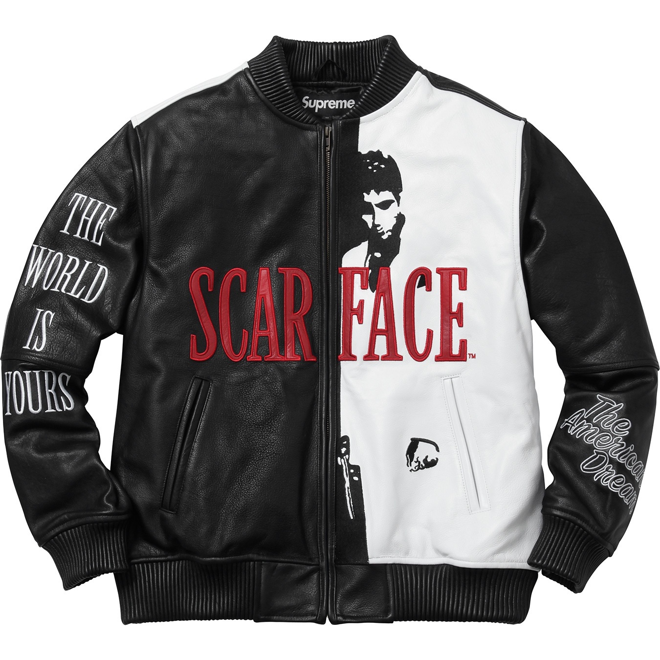 Scarface™ Embroidered Leather Jacket view 4